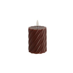 3 bougies LED brune - 9cm