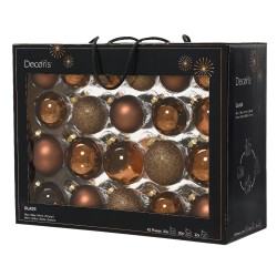 42 Boules de Noël classiques espresso